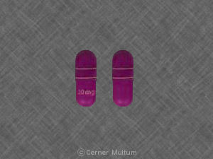 Pill 20 mg Purple Capsule-shape is Nexium
