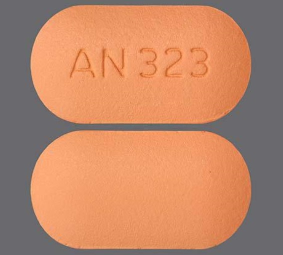 Pill AN 323 Peach Capsule/Oblong is Niacin Extended-Release