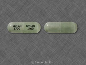 Nitrofurantoin (macrocrystals) 100 mg MYLAN 1700 MYLAN 1700