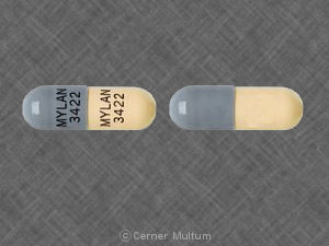 Nitrofurantoin (monohydrate macrocrystals) 100 mg MYLAN 3422 MYLAN 3422