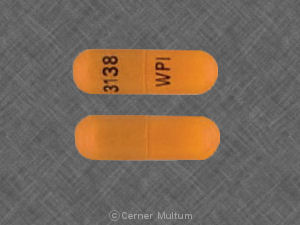 Pill 3138 WPI Brown Capsule/Oblong is Nizatidine