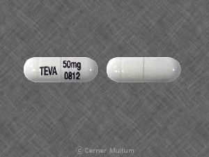 Nortriptyline hydrochloride 50 mg TEVA 50 mg 0812