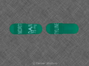 Nortriptyline hydrochloride 75 mg NORTRIPTYLINE DAN 75 mg