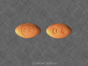 Pill LL 04 Orange Oval is Ocuvite Extra