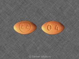 Pill LL 04 Orange Oval is Ocuvite Lutein