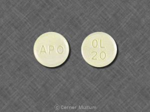 Olanzapine (orally disintegrating) 20 mg APO OL 20