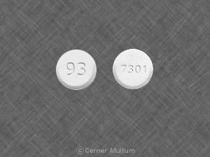 Pill 93 7301 White Round is Ondansetron Hydrochloride