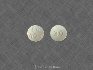 Pill 54 409 30 White Round is Oramorph SR