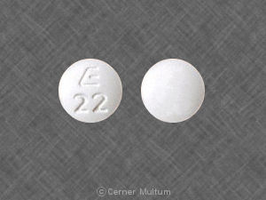 Orphenadrine citrate extended release 100 mg E 22