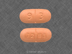 Pill 9 3 72 83 Orange Oval is Oxcarbazepine