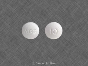 Pill ABG 10 White Round is Oxycodone Hydrochloride Extended Release
