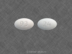 Pill 93 24 White Oval is Oxycodone Hydrochloride Extended Release