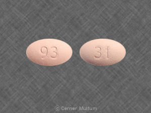 Pill 93 31 Pink Oval is Oxycodone Hydrochloride Extended Release