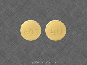 Pill ABG 40 Orange Round is Oxycodone Hydrochloride Extended Release