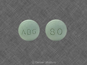 Oxycodone hydrochloride extended release 80 mg ABG 80