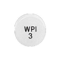 Pill WPI 3 White Round is Paliperidone Extended-Release