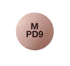 Pill M PD9 Pink Round is Paliperidone Extended-Release