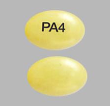 Pill PA4 Yellow Oval is Paricalcitol