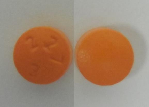 Pill 227 3 Orange Round is Paroxetine Hydrochloride Extended Release