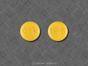 Pill GSK 12.5 Yellow Round is Paxil CR