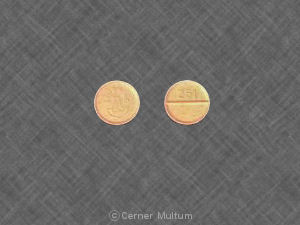 Pill SCHERING LOGO 251 Orange Round is Paxipam