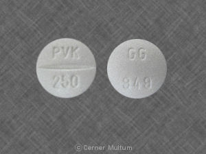 Penicillin V potassium 250 mg PVK 250 GG 949