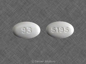 Pill 93 5195 White Oval is Penicillin V Potassium