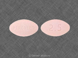 Percocet 325 mg / 2.5 mg PERCOCET 2.5
