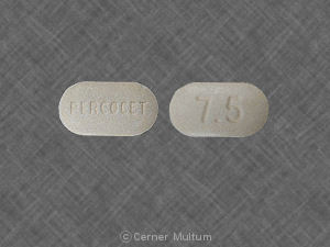 Percocet 500 mg / 7.5 mg PERCOCET 7.5