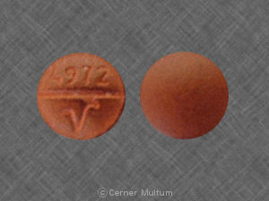 Pill 4972 V Red Round is Phenazopyridine Hydrochloride