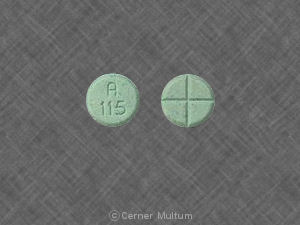 Pill A 115 Green Round is Bellamine S