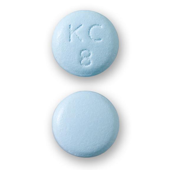 Potassium chloride extended-release 8 mEq (600 mg) KC 8
