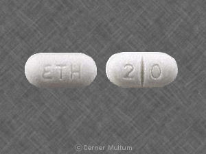 Pill ETH 2 0 White Oval is Potassium Chloride Extended-Release