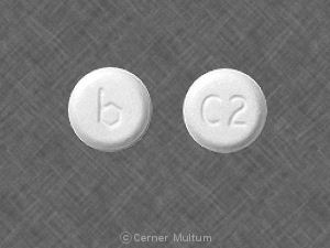 Pill b C2 White Round is Pramipexole Dihydrochloride