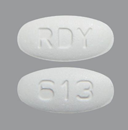 Pill RDY 613 White Elliptical/Oval is Pramipexole Dihydrochloride Extended-Release