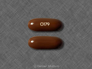 Pill 0179 Brown Capsule/Oblong is PreNexa premier with DHA