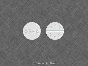 Pill 5442 DAN DAN White Round is PredniSONE