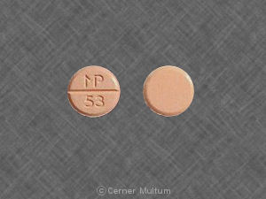 Pill MP 53 Orange Round is Prednisone