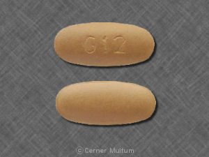 Pill G12 Tan Oval is Prenatal Plus