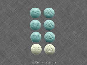 Pill 748 Logo Blue Round is Previfem