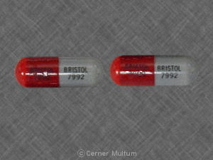 Pill BRISTOL 7992 BRISTOL 7992 Gray & Red Capsule/Oblong is Principen