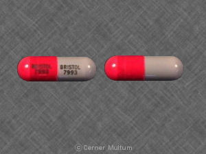 Pill BRISTOL 7993 BRISTOL 7993 Gray & Red Capsule/Oblong is Principen