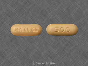 Pill MYLAN 156 500 Yellow Oval is Probenecid