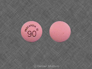 Pill PROCARDIA XL 90 Pink Round is Procardia XL