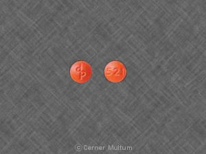Pill dp 521 Orange Round is Prochlorperazine Maleate