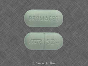 Pill PROMACET MCR 524 is Promacet 650 mg / 50 mg