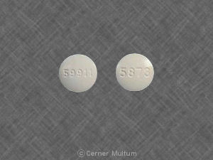 Pill 59911 5873 White Round is Promethazine Hydrochloride