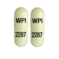 Pill WPI 2287 White Capsule/Oblong is Propafenone Hydrochloride Extended-Release