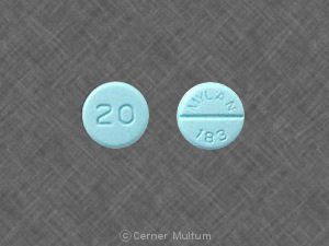 Propranolol hydrochloride 20 mg 20 MYLAN 183