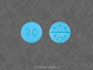 Propranolol hydrochloride 20 mg 20 DAN 5555
